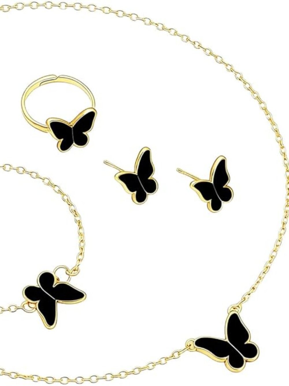 BRAND NEW 4 Piece Butterfly Jewelry Set